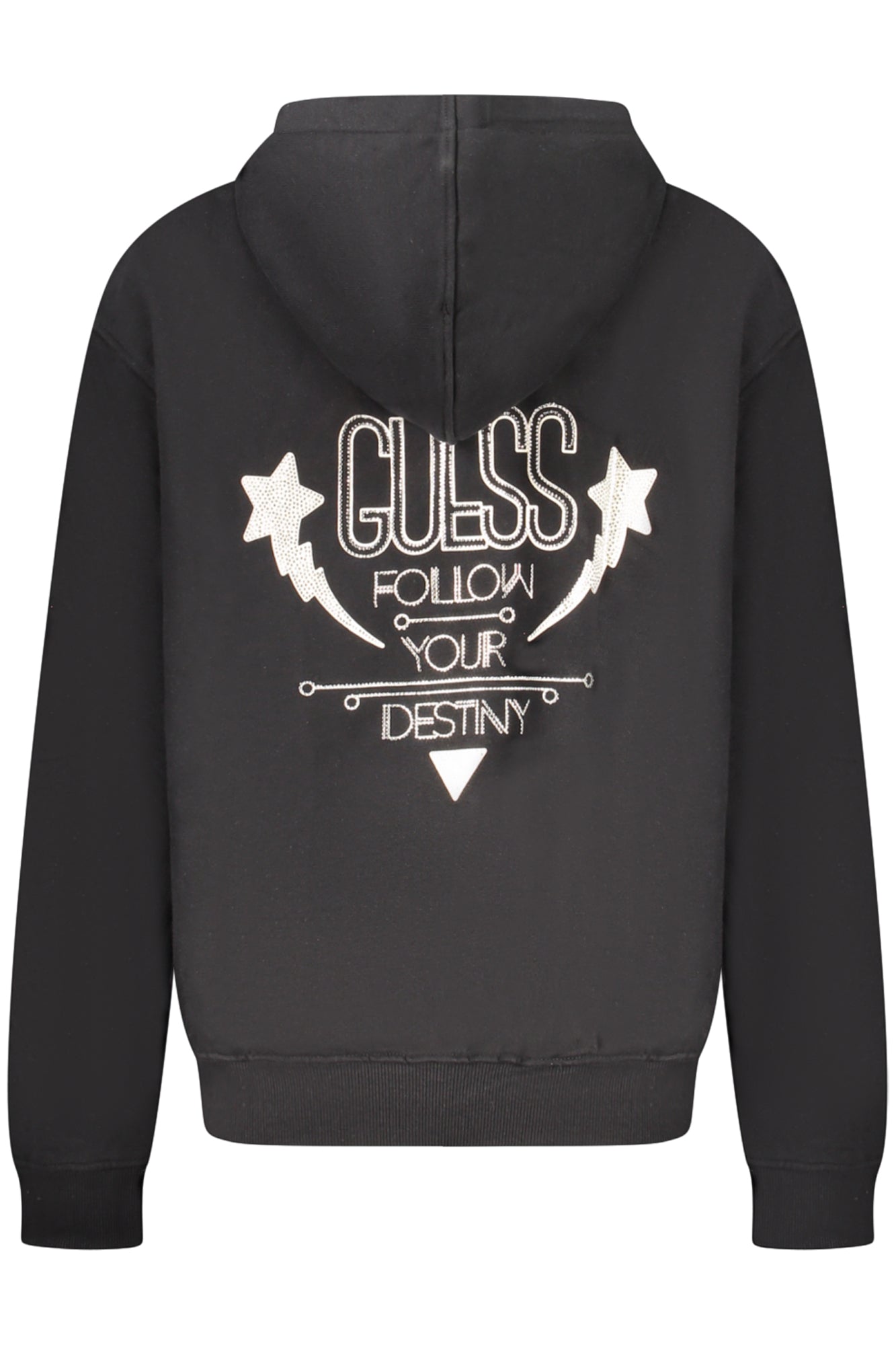 SWEATSHIRT FEMME GUESS JEANS SANS ZIP NOIR