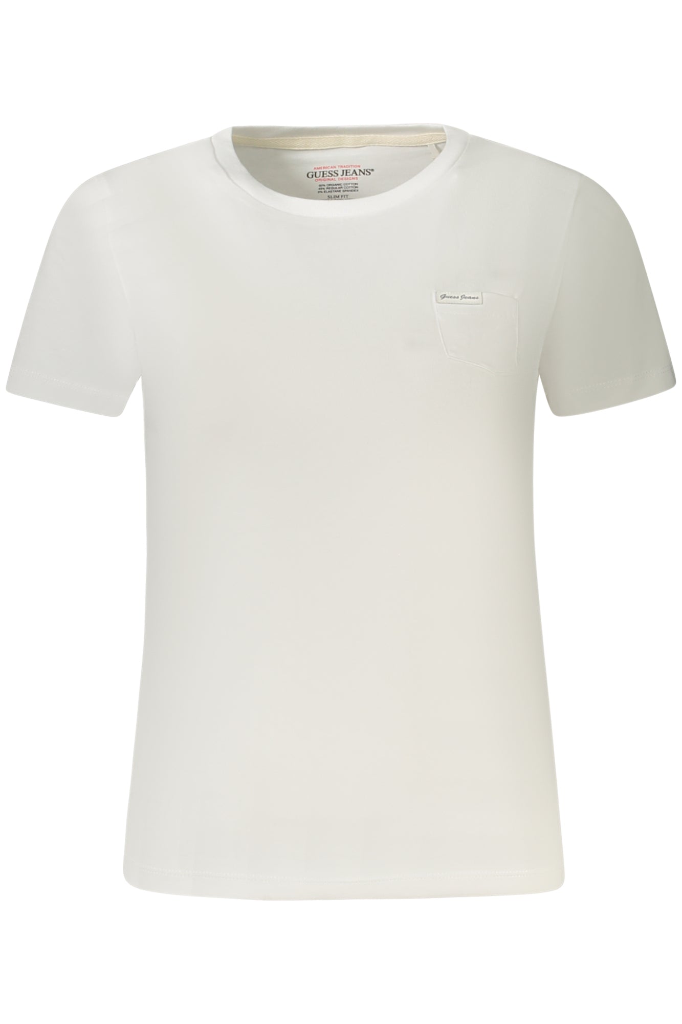 GUESS JEANS T-SHIRT FEMME MANCHES COURTES BLANC