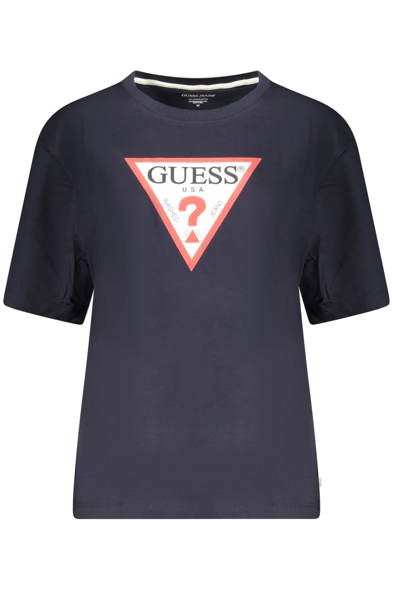 TEE-SHIRT GUESS FEMME MANCHES COURTES BLEU