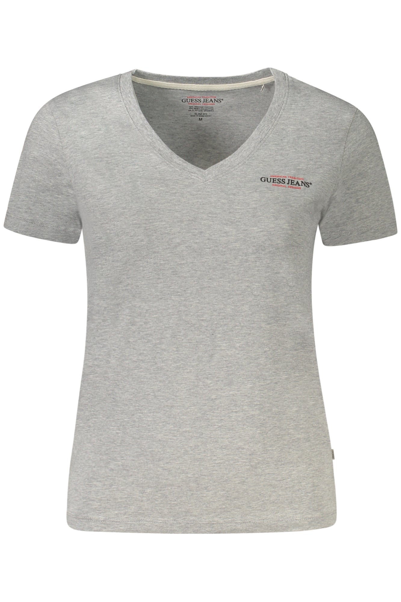 GUESS JEANS T-SHIRT FEMME MANCHES COURTES GRIS