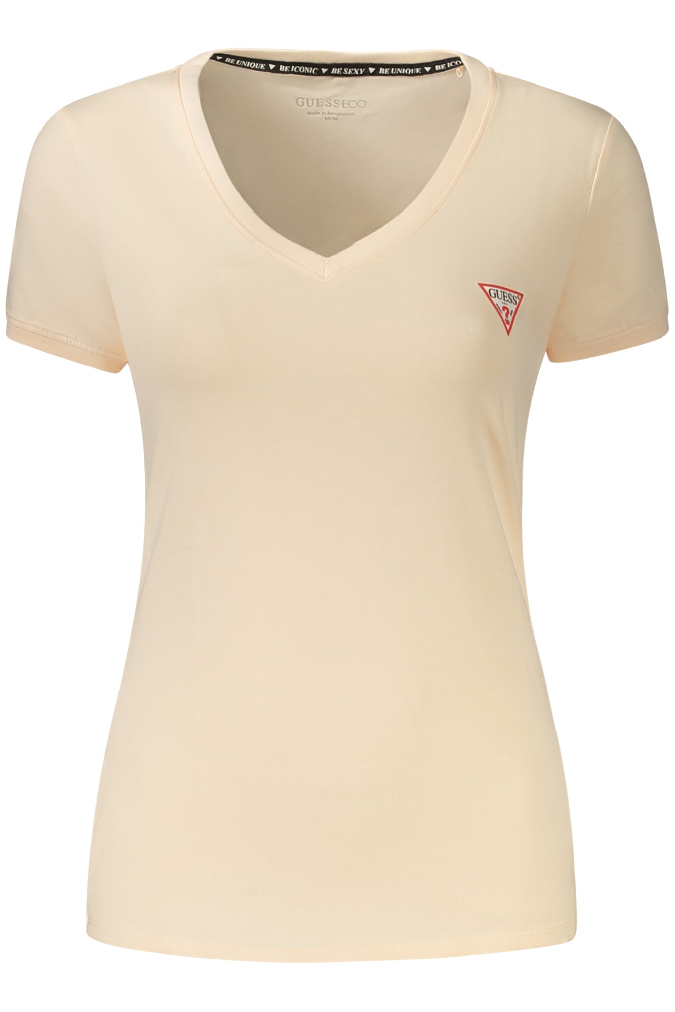 TEE-SHIRT FEMME MANCHES COURTES GUESS JEANS ROSE