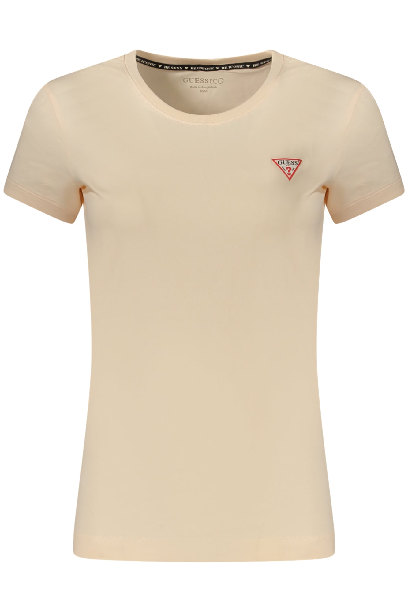 TEE-SHIRT FEMME MANCHES COURTES GUESS JEANS ROSE