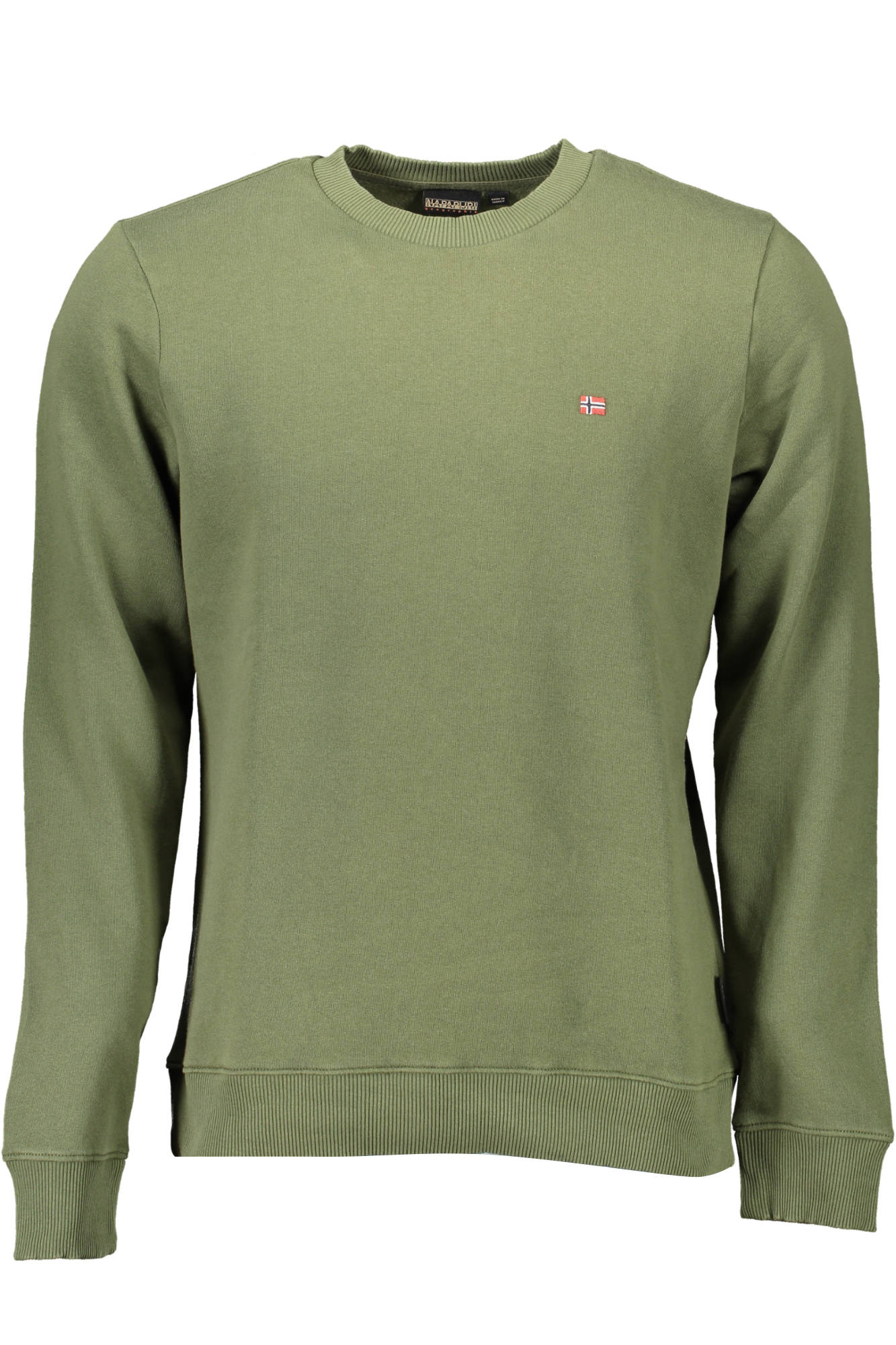 SWEAT-SHIRT HOMME VERT SANS FERMETURE ÉCLAIR NAPAPIJRI