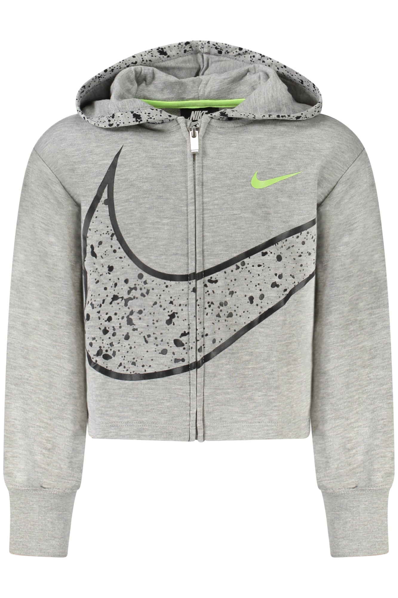SWEAT-SHIRT ZIPPÉ NIKE POUR FILLES, GRIS