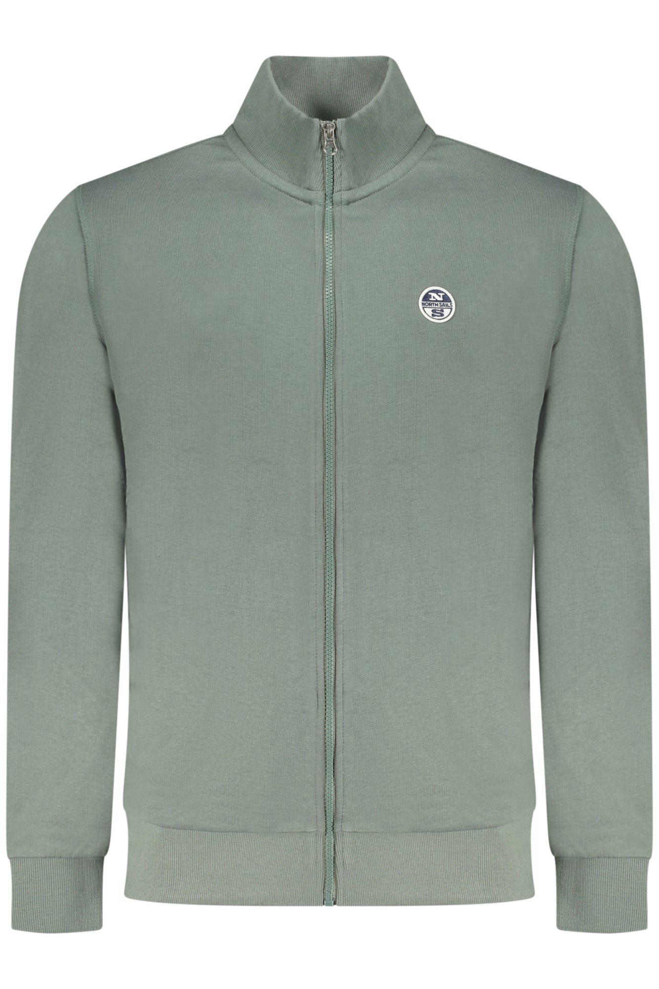 SWEAT-SHIRT HOMME VERT ZIPPÉ NORTH SAILS