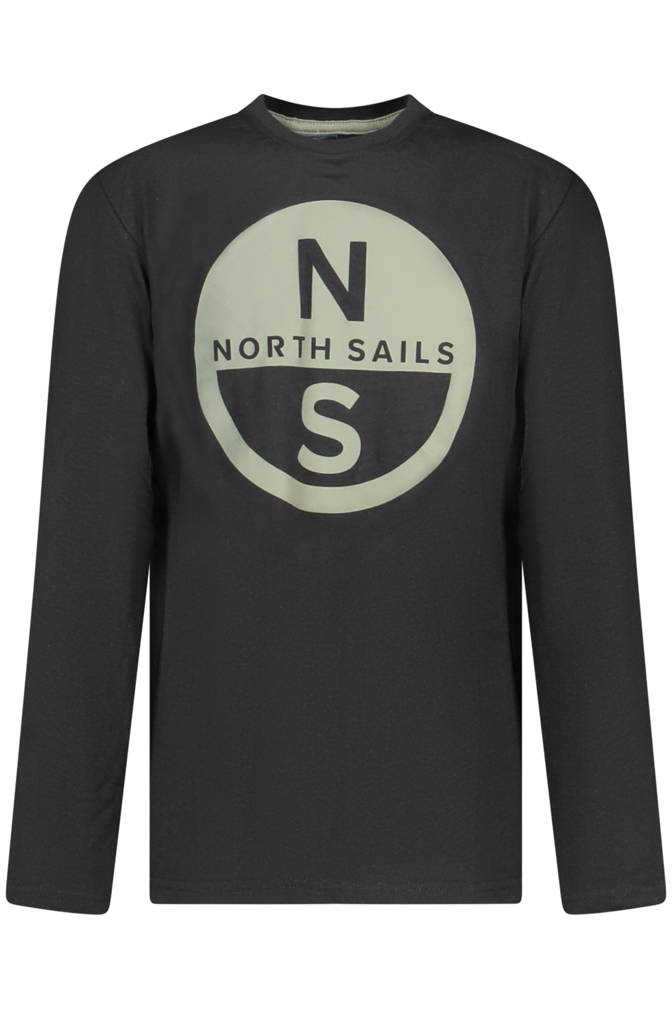 T-SHIRT ENFANT MANCHES LONGUES NORTH SAILS, NOIR