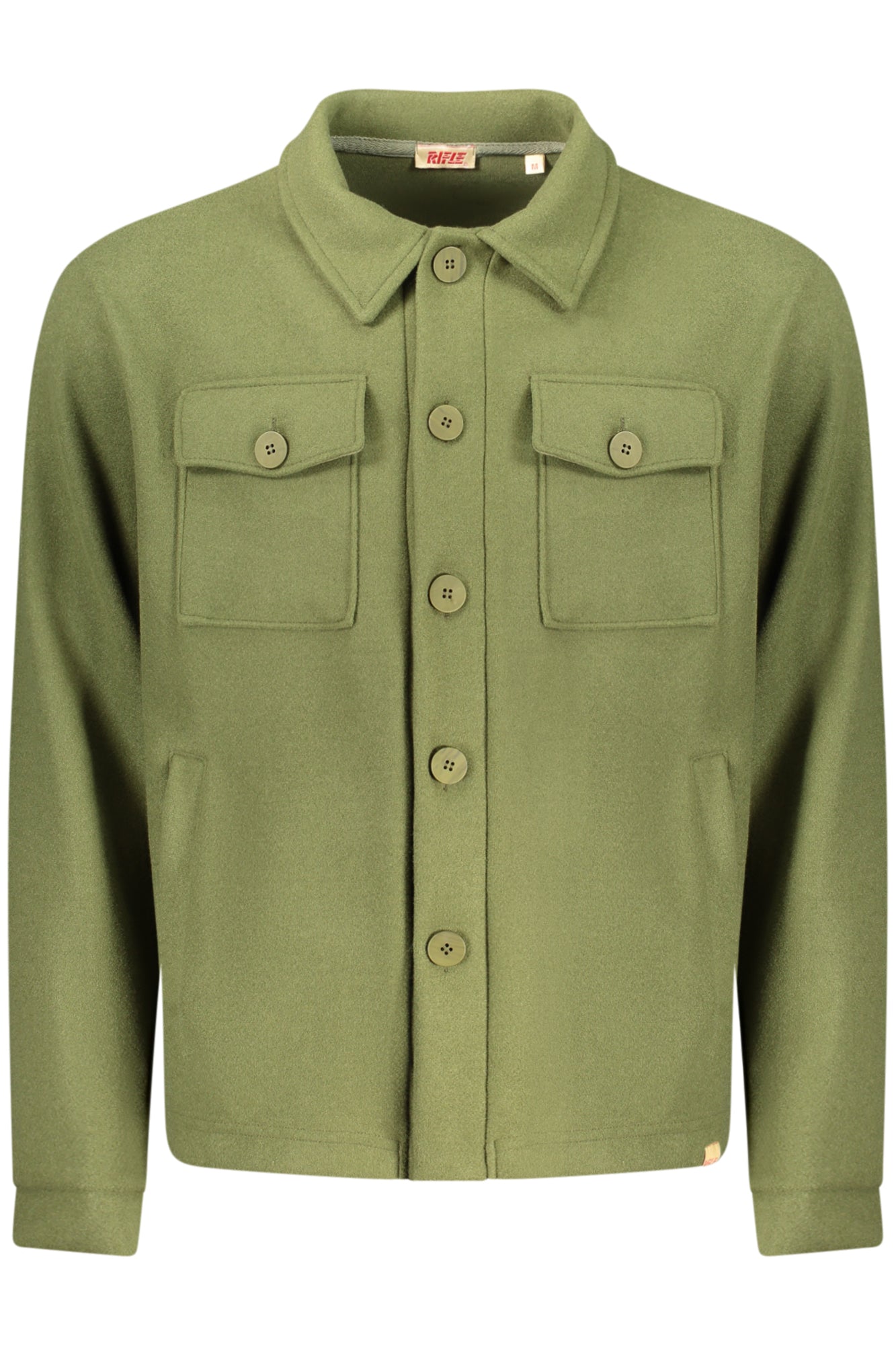 CHEMISE RIFLE À MANCHES LONGUES VERTE POUR HOMME