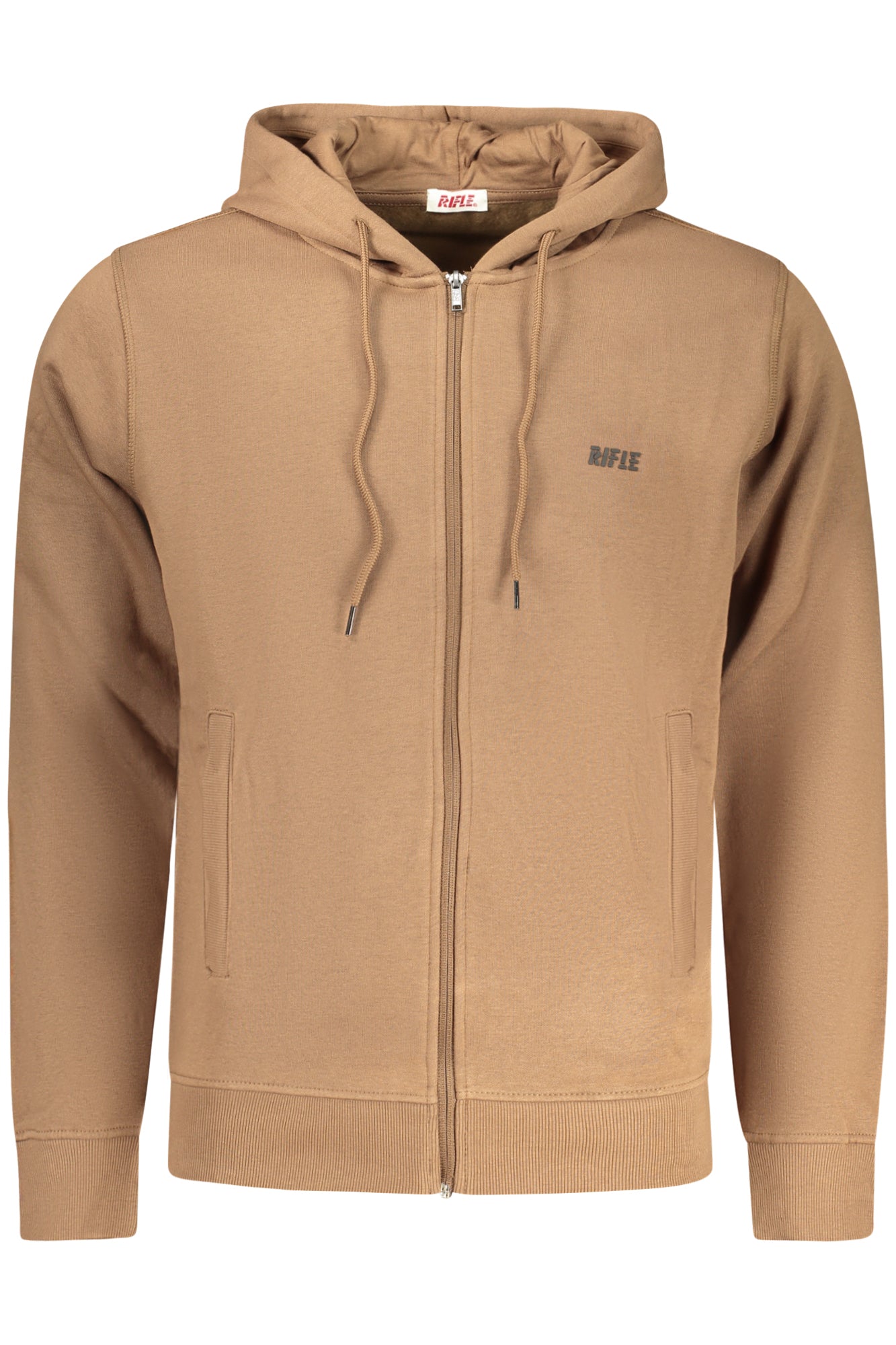 SWEATSHIRT ZIPPÉ MARRON HOMME RIFLE
