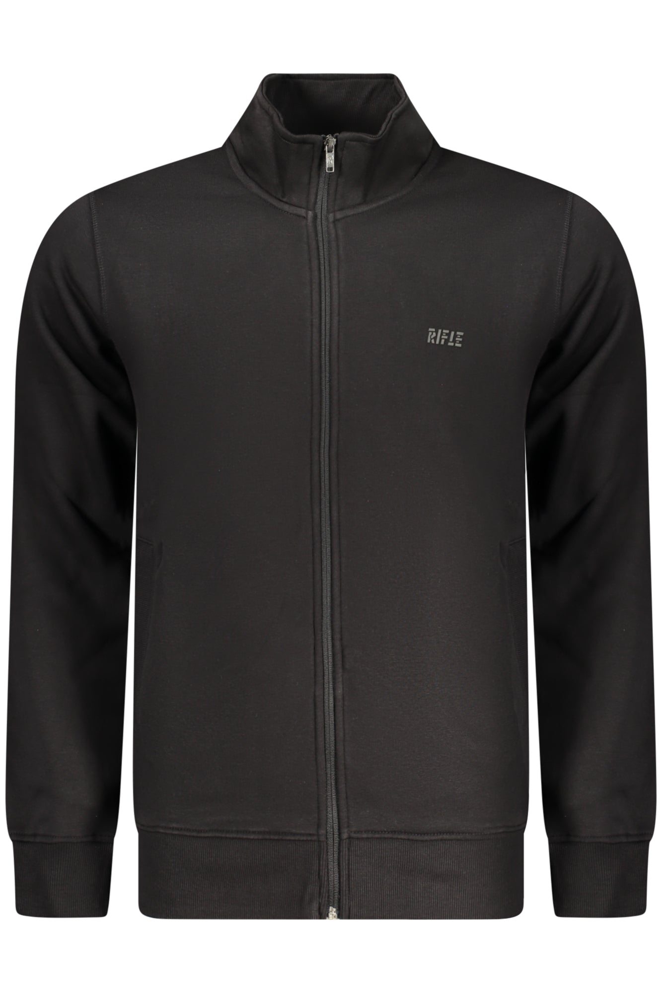 RIFLE SWEAT-SHIRT ZIPPÉ NOIR POUR HOMME