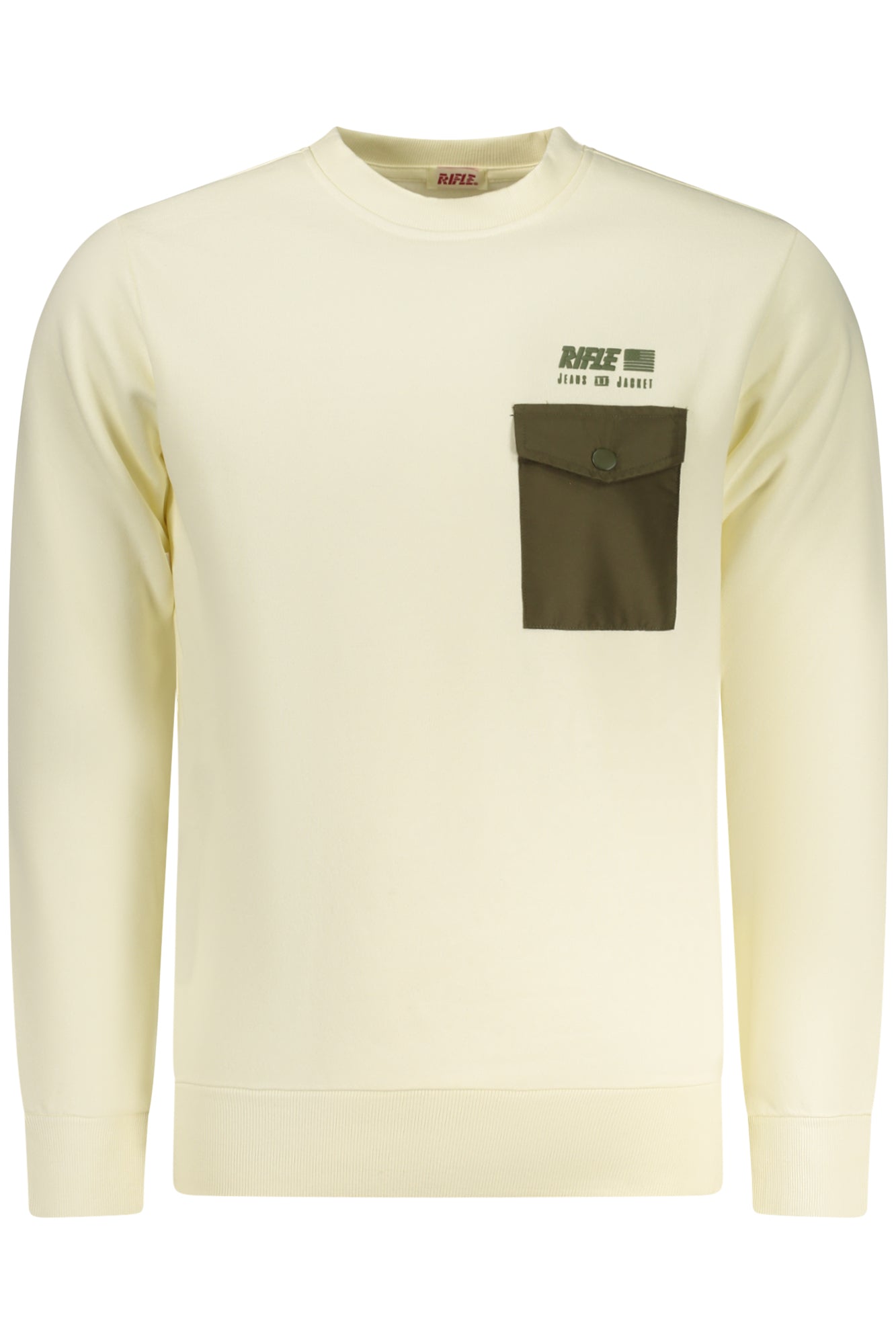 RIFLE SWEATSHIRT ZIPPÉ HOMME BLANC