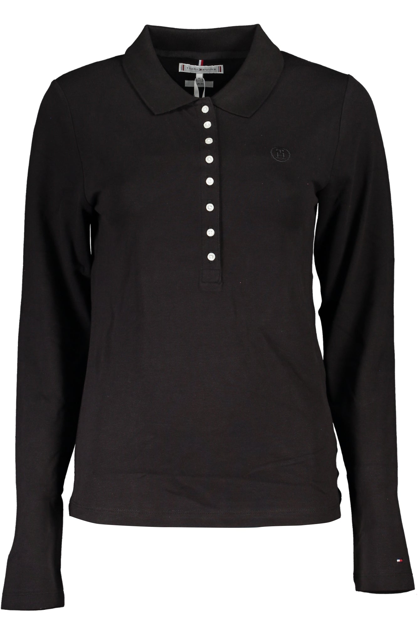 POLO FEMME MANCHES LONGUES TOMMY HILFIGER NOIR