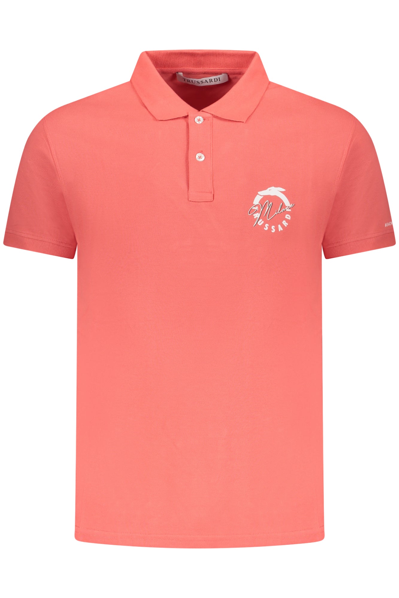TRUSSARDI POLO HOMME MANCHES COURTES ROSE