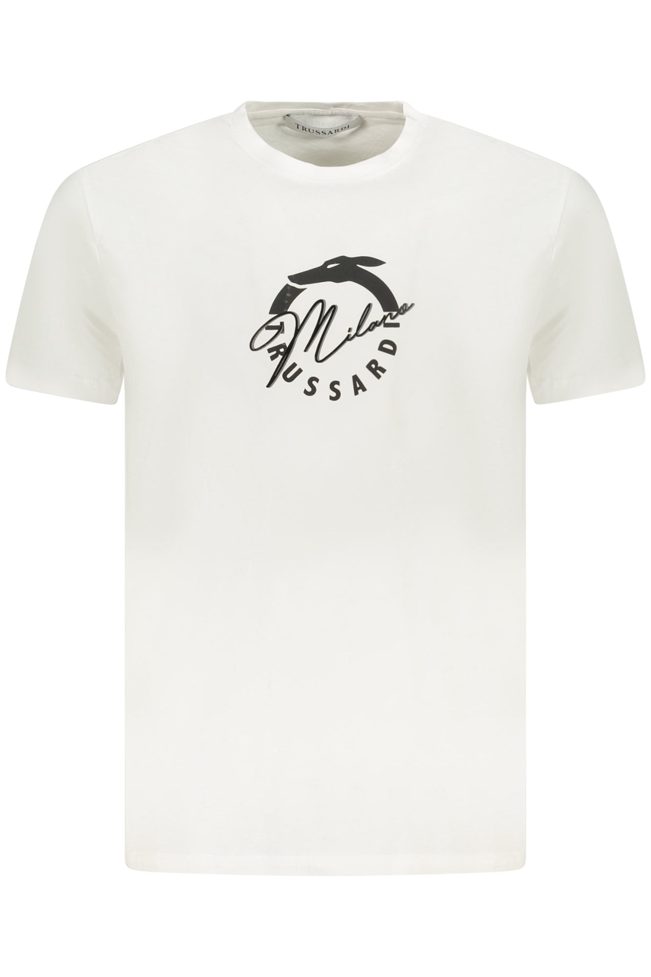 TRUSSARDI T-SHIRT HOMME MANCHES COURTES BLANC