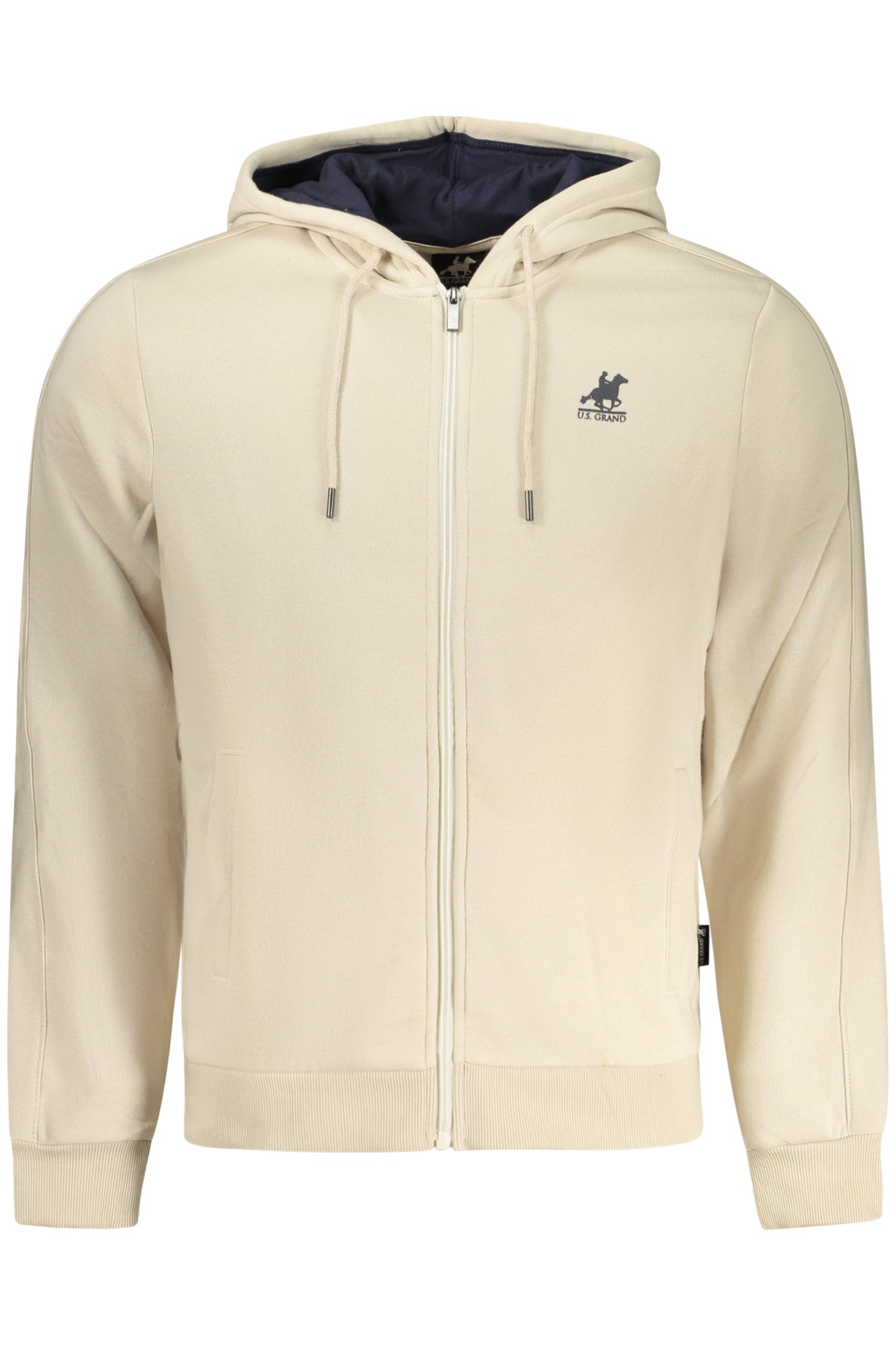 SWEAT-SHIRT ZIPPÉ BEIGE US GRAND POUR HOMME