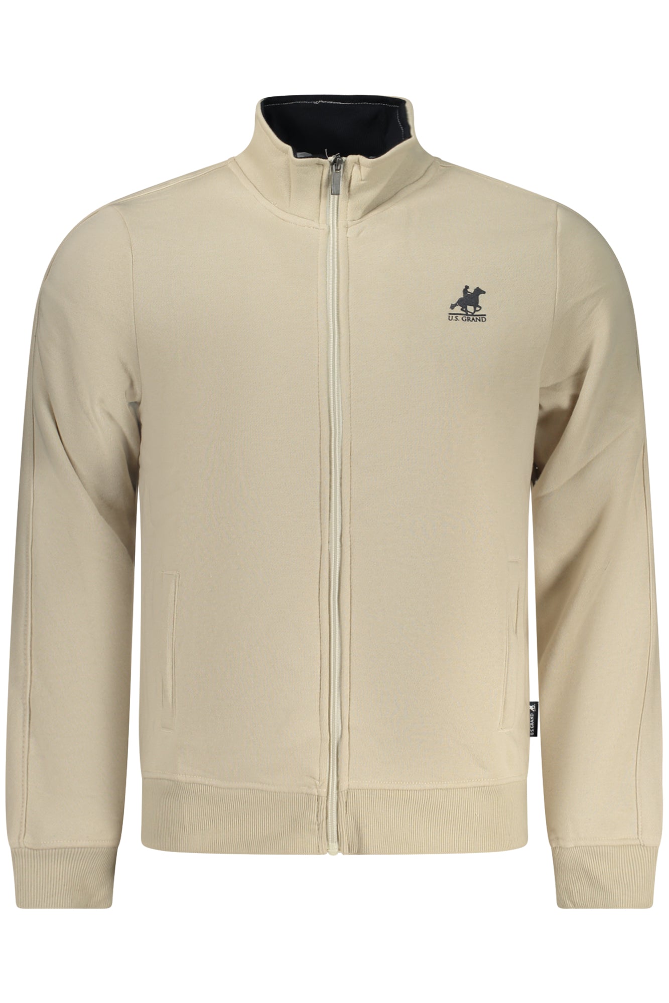 SWEAT-SHIRT ZIPPÉ BEIGE US GRAND POUR HOMME