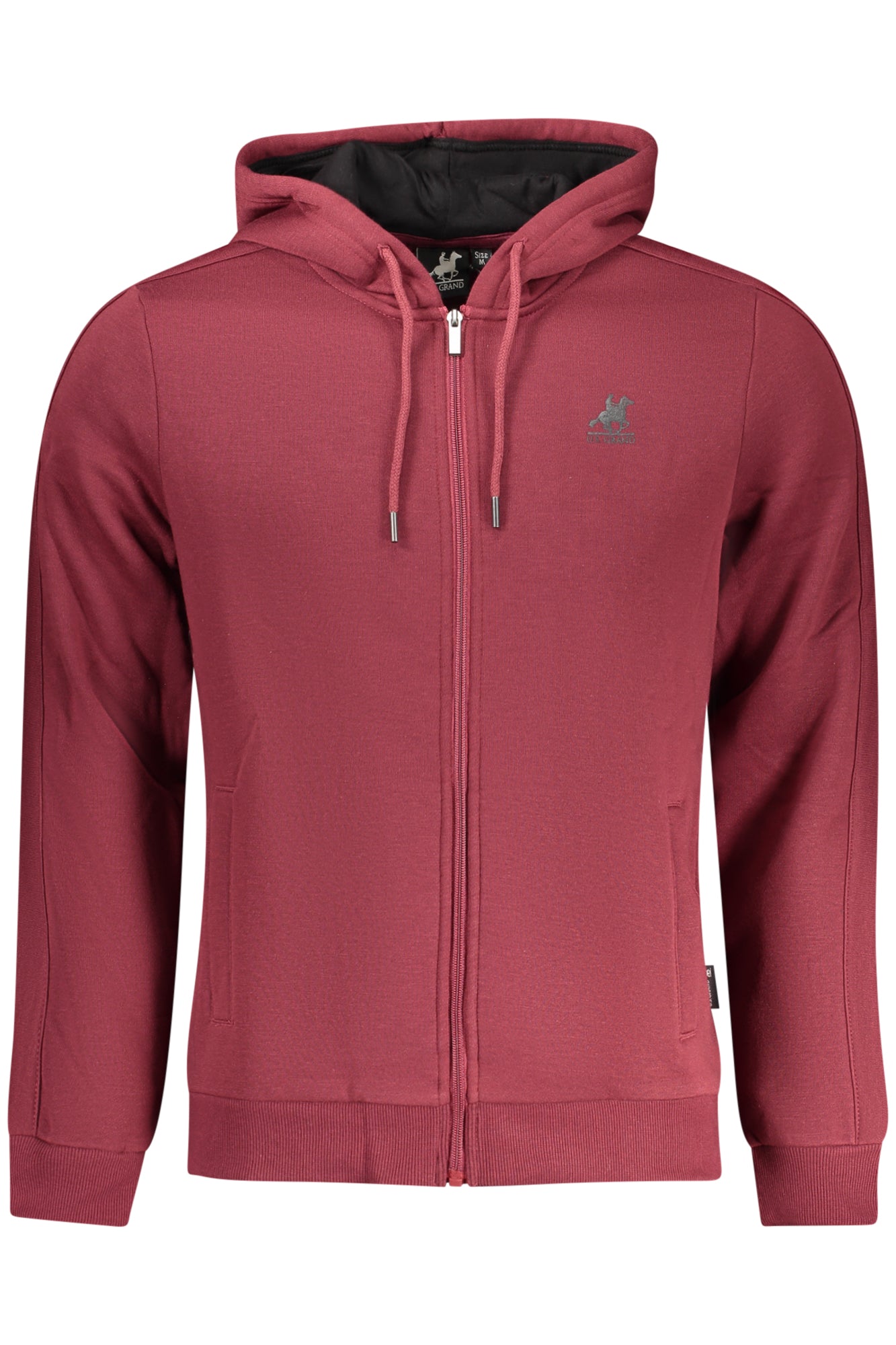 SWEAT-SHIRT ZIPPÉ ROUGE GRAND HOMME US