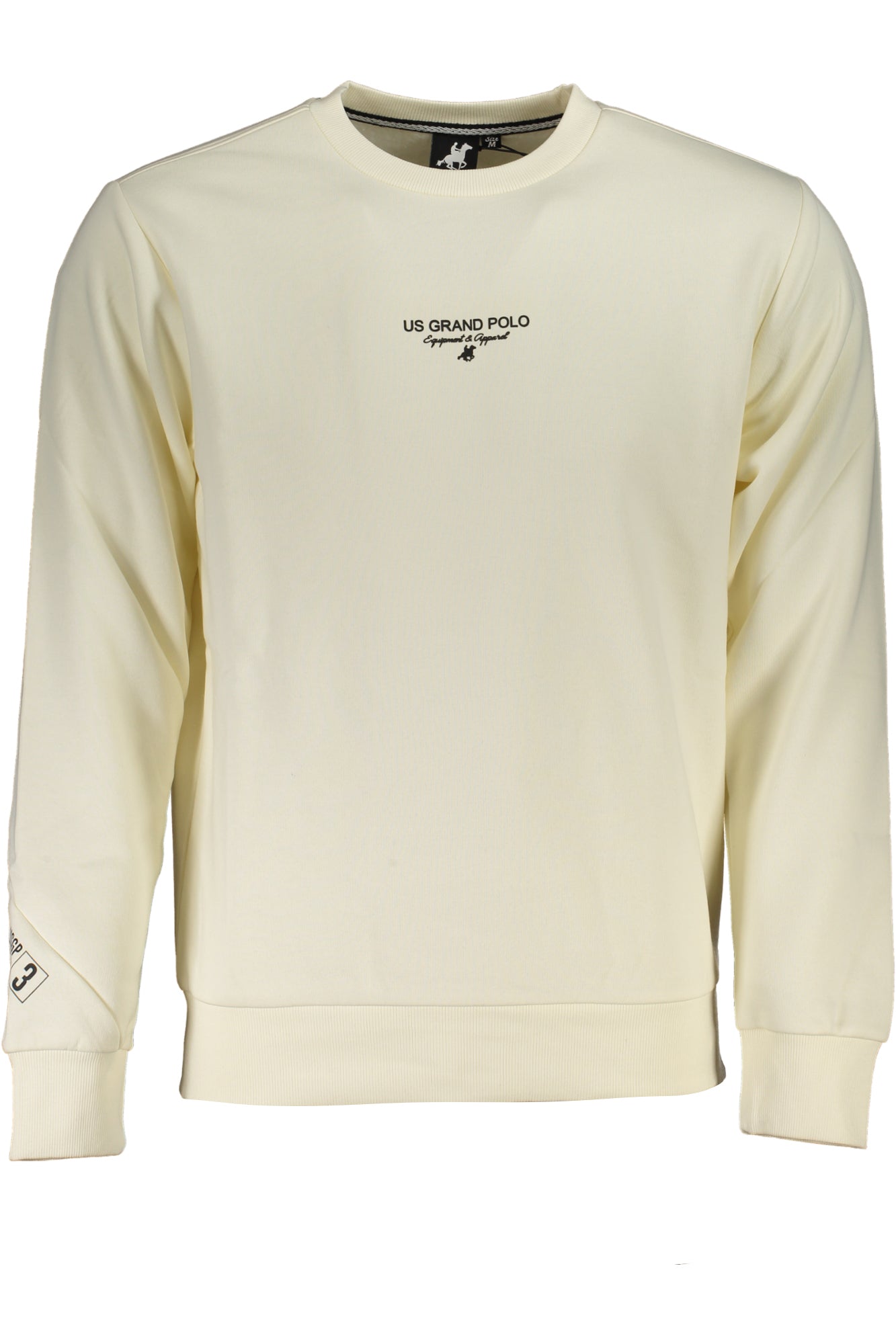 SWEAT-SHIRT BLANC ZIPPÉ HOMME US GRAND