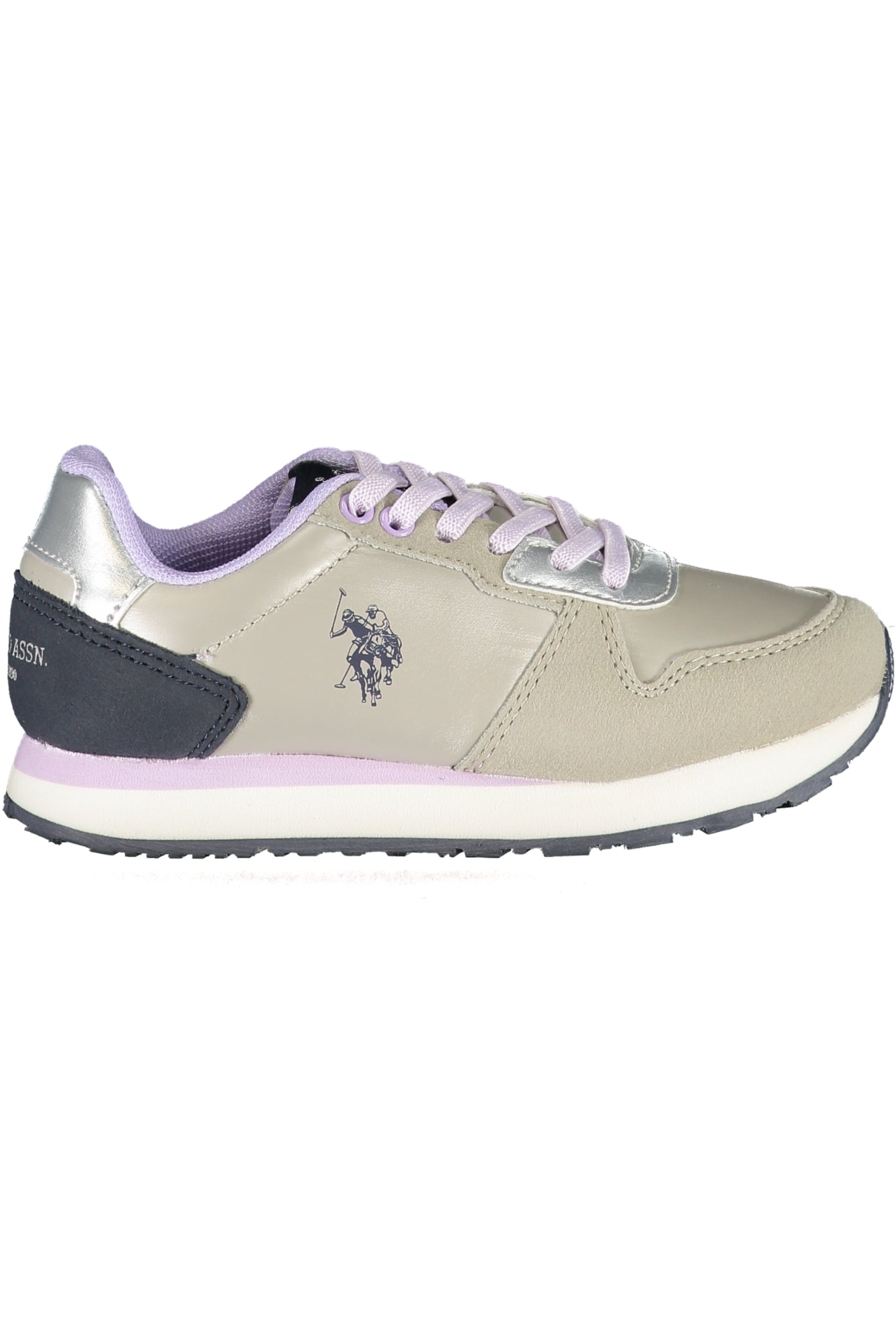 US POLO ASSN. CHAUSSURES DE SPORT ARGENTÉES POUR ENFANTS