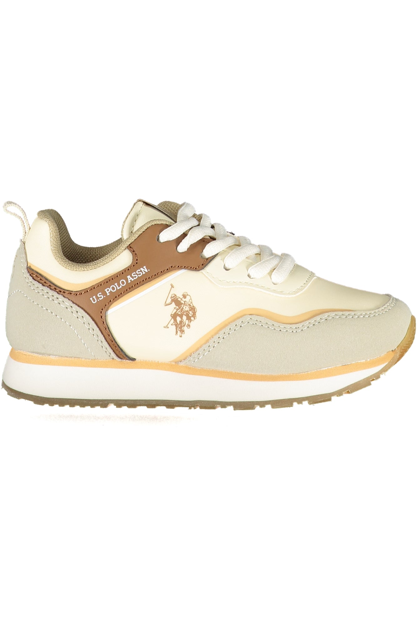 US POLO ASSN. CHAUSSURES DE SPORT BEIGES POUR ENFANTS