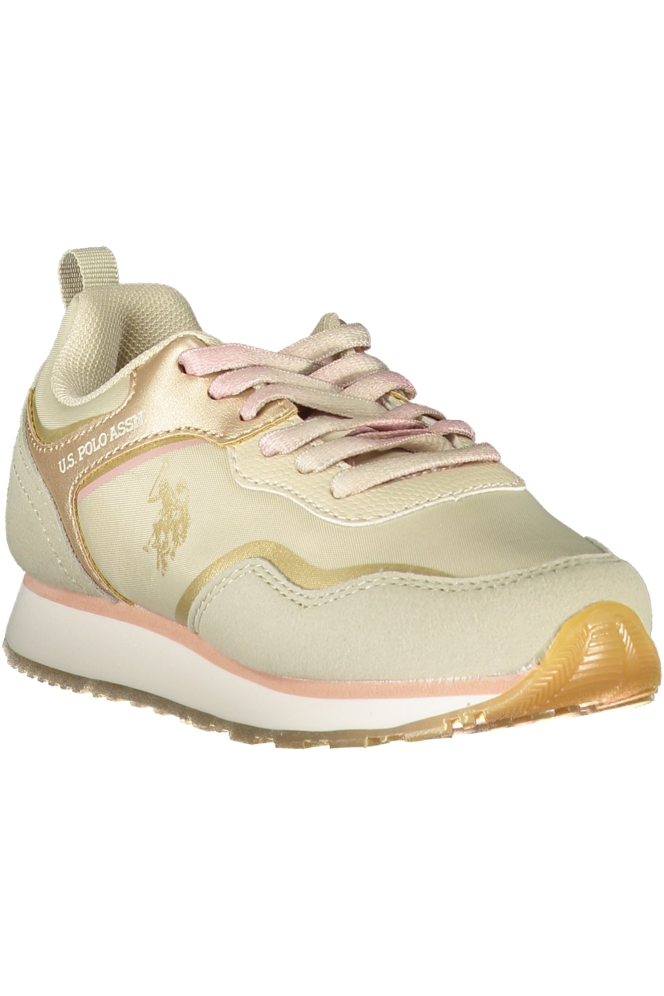 US POLO ASSN. CHAUSSURES DE SPORT BEIGES POUR ENFANTS
